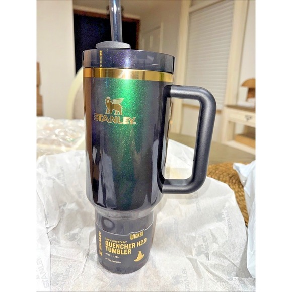 RARE Stanley Wicked x Target Elphaba For Good 40oz Flowstate Quencher Tumbler - Picture 4 of 4